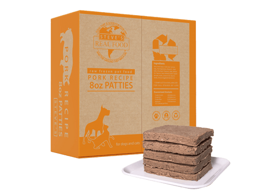 Steve's Real Food Raw Pork Patties BARF Diet