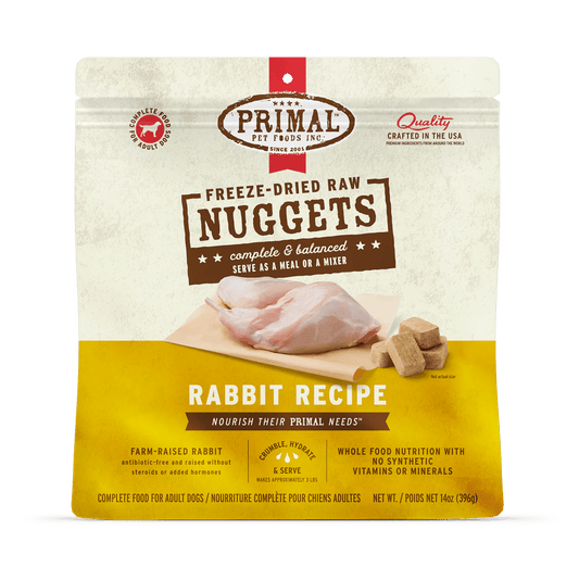 Primal FD Nuggets Rabbit Formula for Dogs 5.5oz
