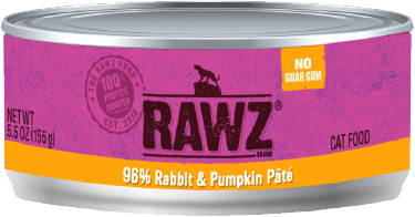 RAWZ Rabbit and Pumpkin Pate Recipe for Cats (5.5oz)
