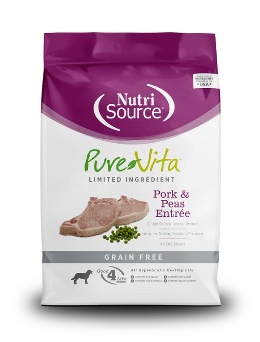 Pure Vita GF Pork and Peas Formula for Dogs 12lb