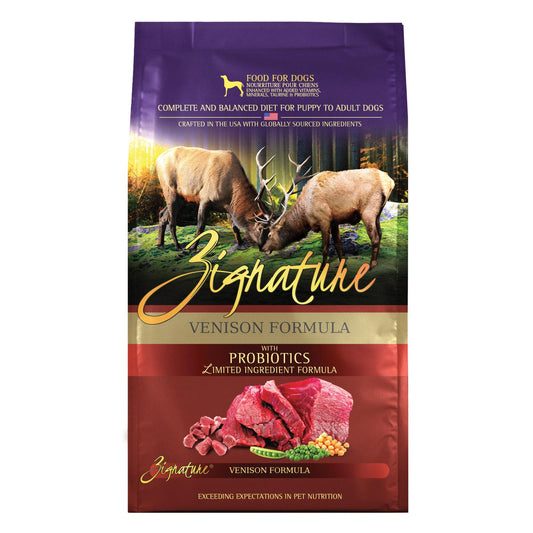 Zignature GF/LI Venison Formula for Dogs 25lb Bag