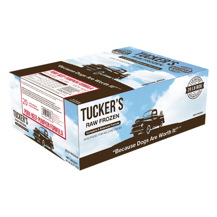 Tuckers Raw FZN for Dogs - Pork/Beef/Pumpkin 20lb