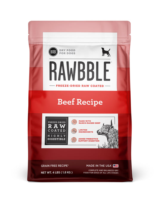 Bixbi Rawbble Dog Beef Kibble 24lb