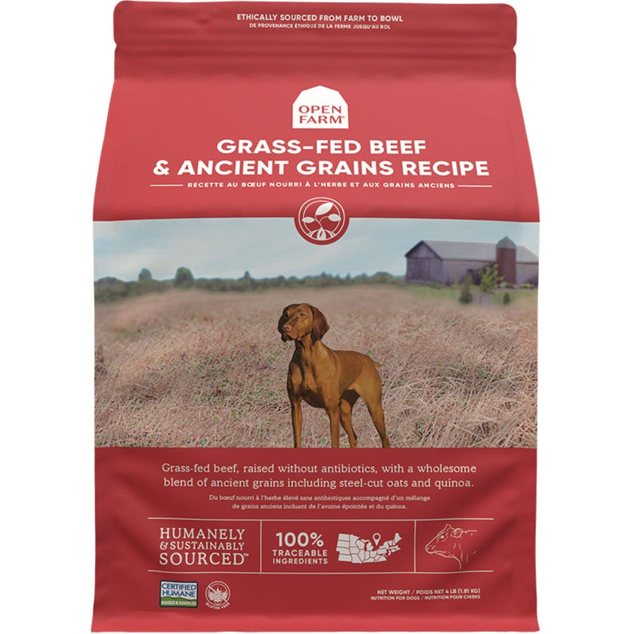 Open Farm Beef & Ancient Grains Dry Dog Food (4 lb)