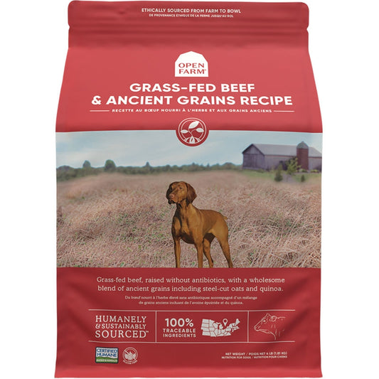 Open Farm Beef & Ancient Grains Dry Dog Food (4 lb)