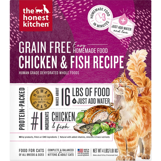 The Honest Kitchen GF Chicken & Whitefish Recipe for Cats 4lb