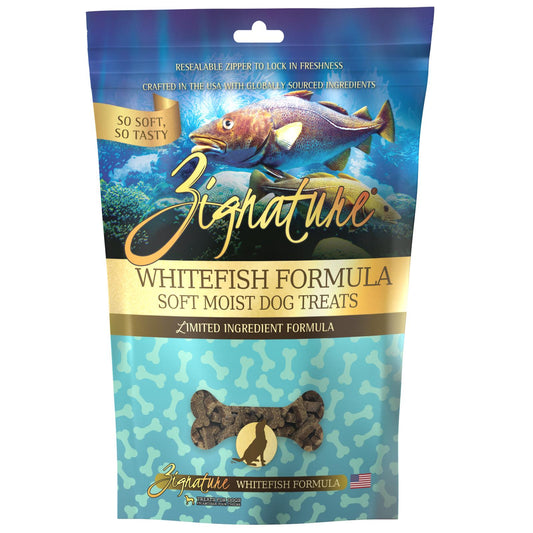 Zignature Soft Treats for Dogs 4oz -Whitefish