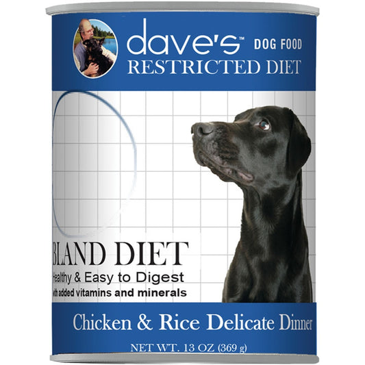 Dave's Dog Restricted/Bland Diet 13 oz Box of 12