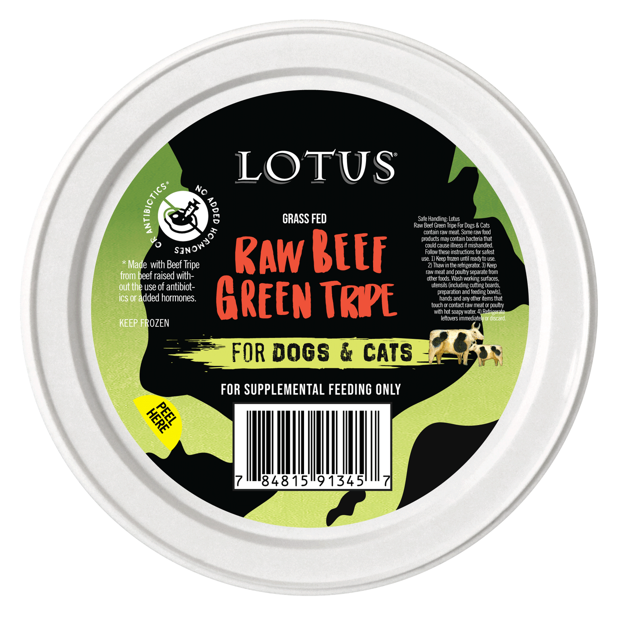Lotus Raw Beef & Green Tripe 25oz