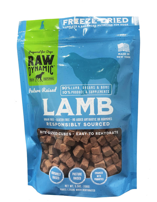 Raw Dynamic FD Dog Food 5.5 oz - Lamb