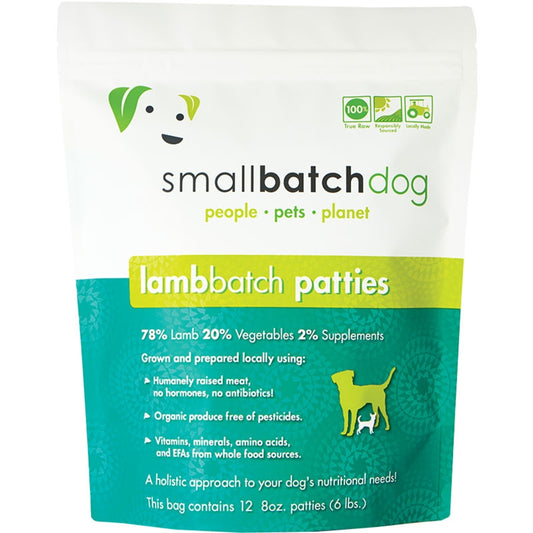 Smallbatch Dog FRZN Lamb Patties 6lb
