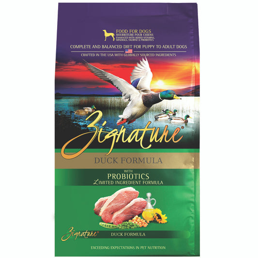 Zignature Dog GF/LI Duck Formula 25lb Bag