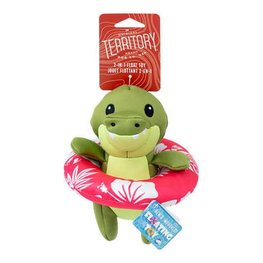 Territory Dog Floating Toy Gator (8")