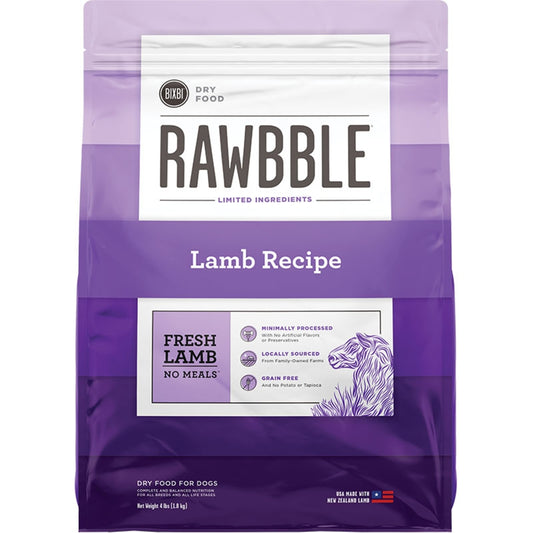 Bixbi Rawbble Dog Lamb Kibble 4lb