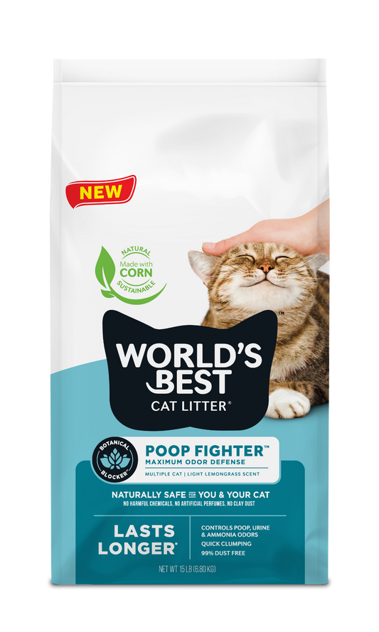 World's Best Poop Fighter Lemongrass Scented Litter (8lb)