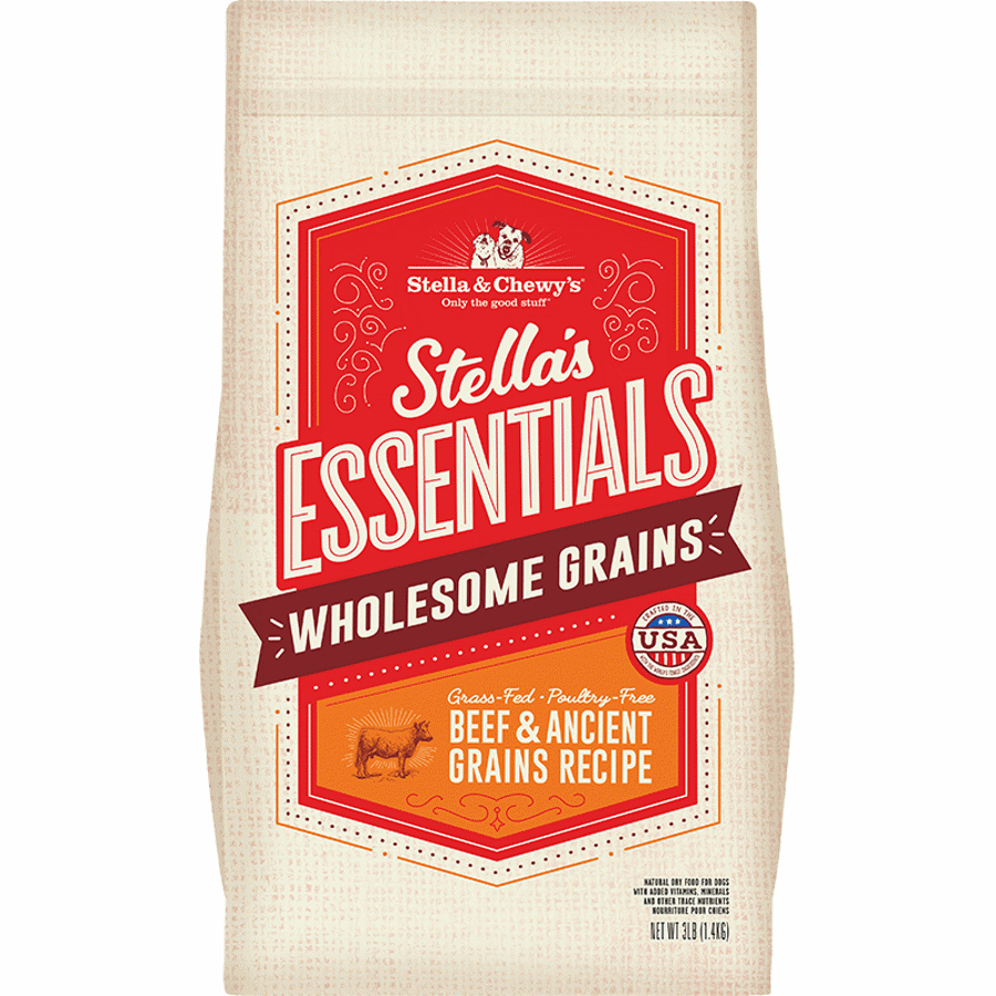 Stella's Essentials Beef & Ancient Grain Dog Kibble 25lb