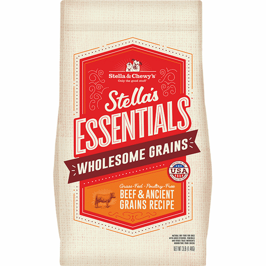 Stella's Essentials Beef & Ancient Grain Dog Kibble 25lb