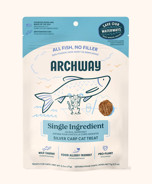 Archway Single Ingredient Silver Carp Treat for Cats (2.5oz)
