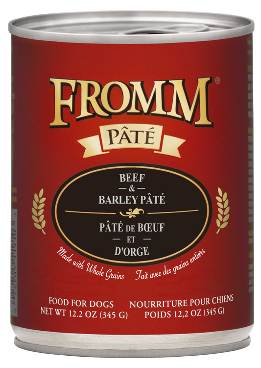 Fromm Beef & Barley Pate for Dogs 12.2oz