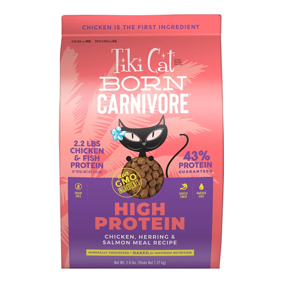 Tiki Cat Born Carnivore Luau Cat Kibble 2.8lb- Chicken/Herring