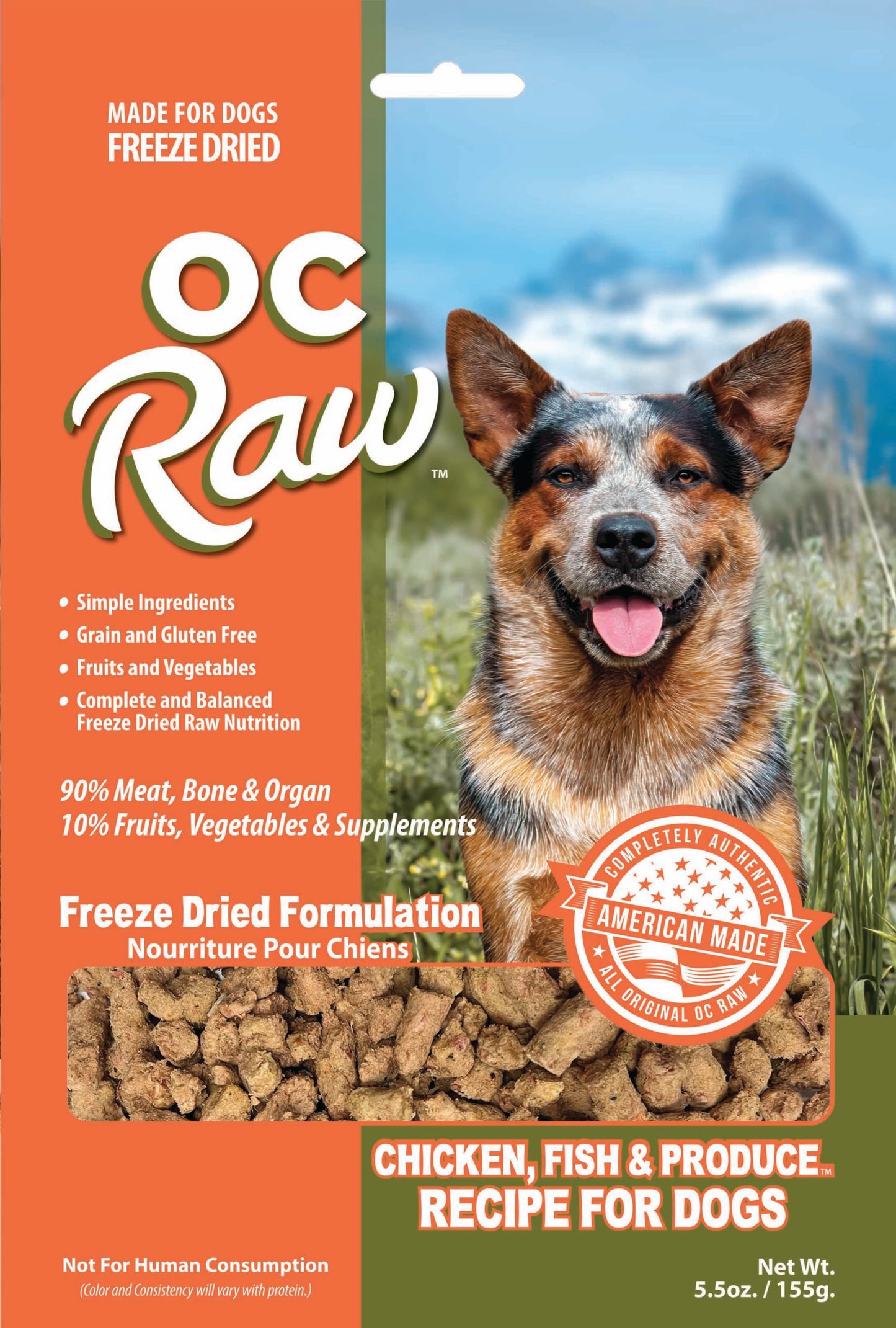 OC Raw Freeze Dried Dog Food
