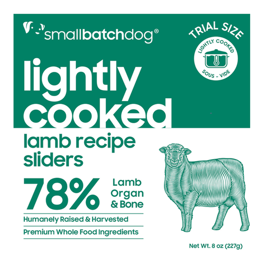 Smallbatch Lightly Cooked Lamb Formula for Dogs 8 oz