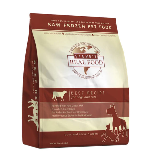 Steve's Real Food FZN Beef Recipe for Dogs (5lb)