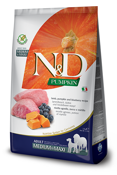 Farmina N&D Adult Dog GF Med & Maxi Lamb/Blueberry 5.5lb