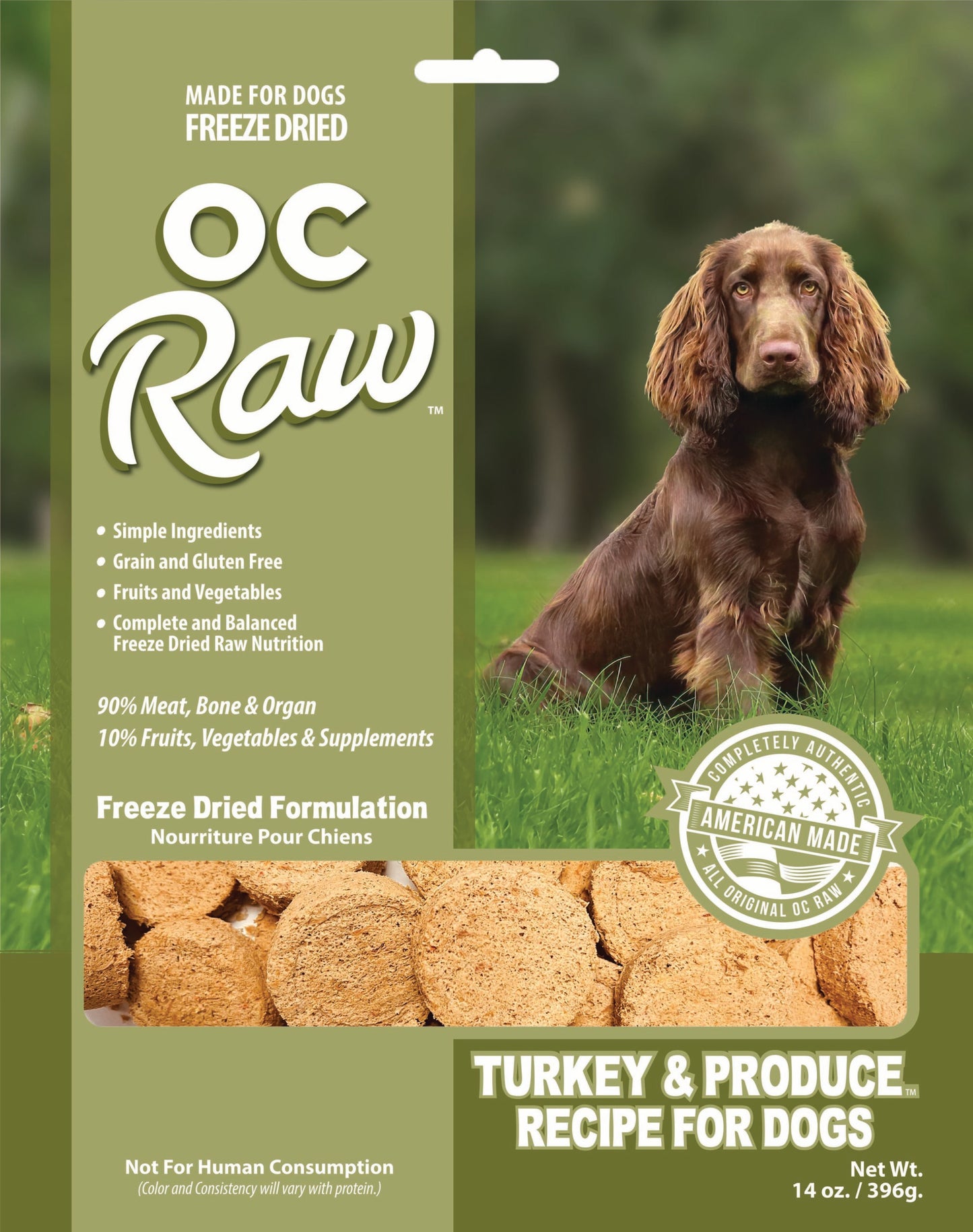 OC Raw Freeze Dried Dog Food