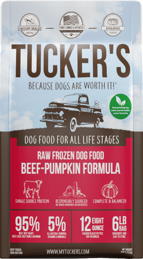 Tucker's FZN Raw Food for Dogs - Beef/Pumpkin 6 lb