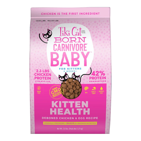 Tiki Cat Born Carnivore Luau Kitten Kibble 2.8lb- Chicken/Egg