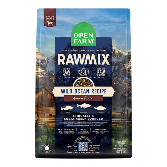 Open Farm RawMix Ancient Grain  Wild Ocean Recipe for Dogs 3.5lb
