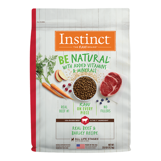Instinct Be Natural Beef and Barley Recipe for Dogs 25lb