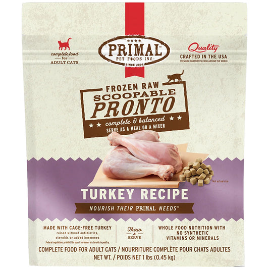 Primal Fzn Feline Turkey Pronto Formula 1lb