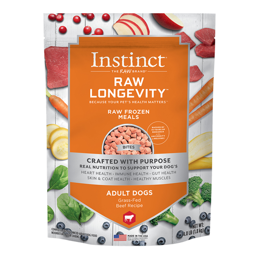 Instinct FZN Raw Beef Recipe for Dogs 4lb