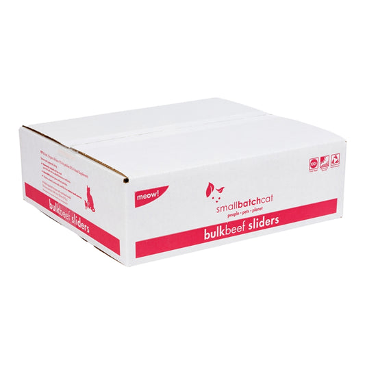 Smallbatch  FZN Cat Beef Sliders Bulk Box 9lb