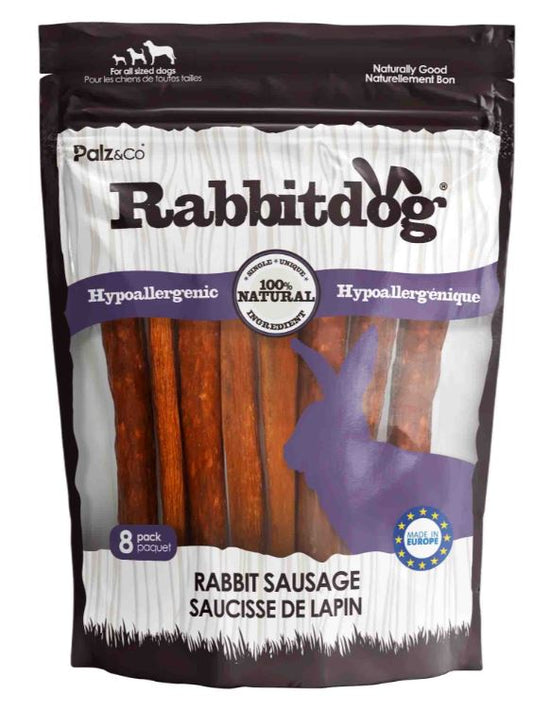 Palz&Co Rabbitdog  Rabbit Sausage 8pk