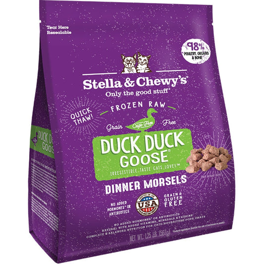 Stella & Chewy's Fzn Duck Duck Goose Dinner Morsels for Cats 1.25lb