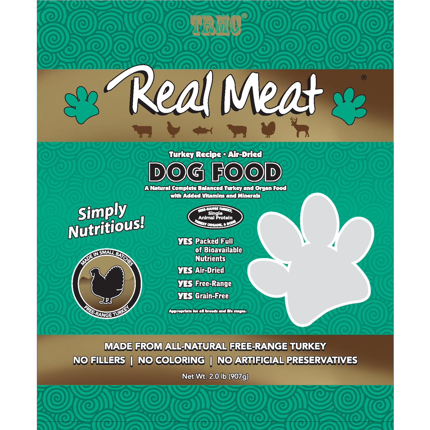 Real Meat Turkey Recipe for Dogs 2lb