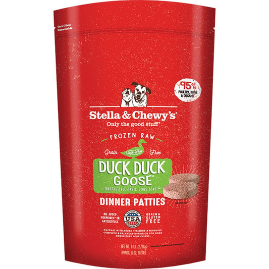 Stella & Chewy's FZN Duck Duck Goose Dinner Patties 6lb