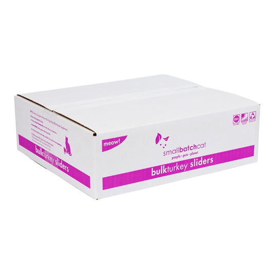 Smallbatch  FZN Cat Turkey Sliders Bulk Box 9lb