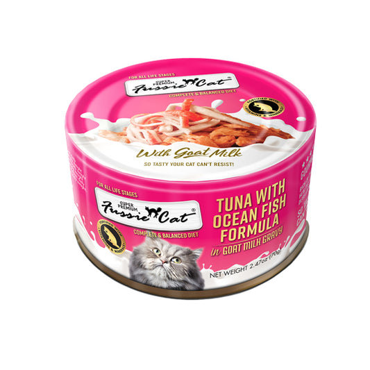 Fussie Cat with Goat Milk 2.47oz - Tuna/Oceanfish