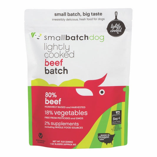Smallbatch Lightly Cooked Beef Formula for Dogs 5lb Bag