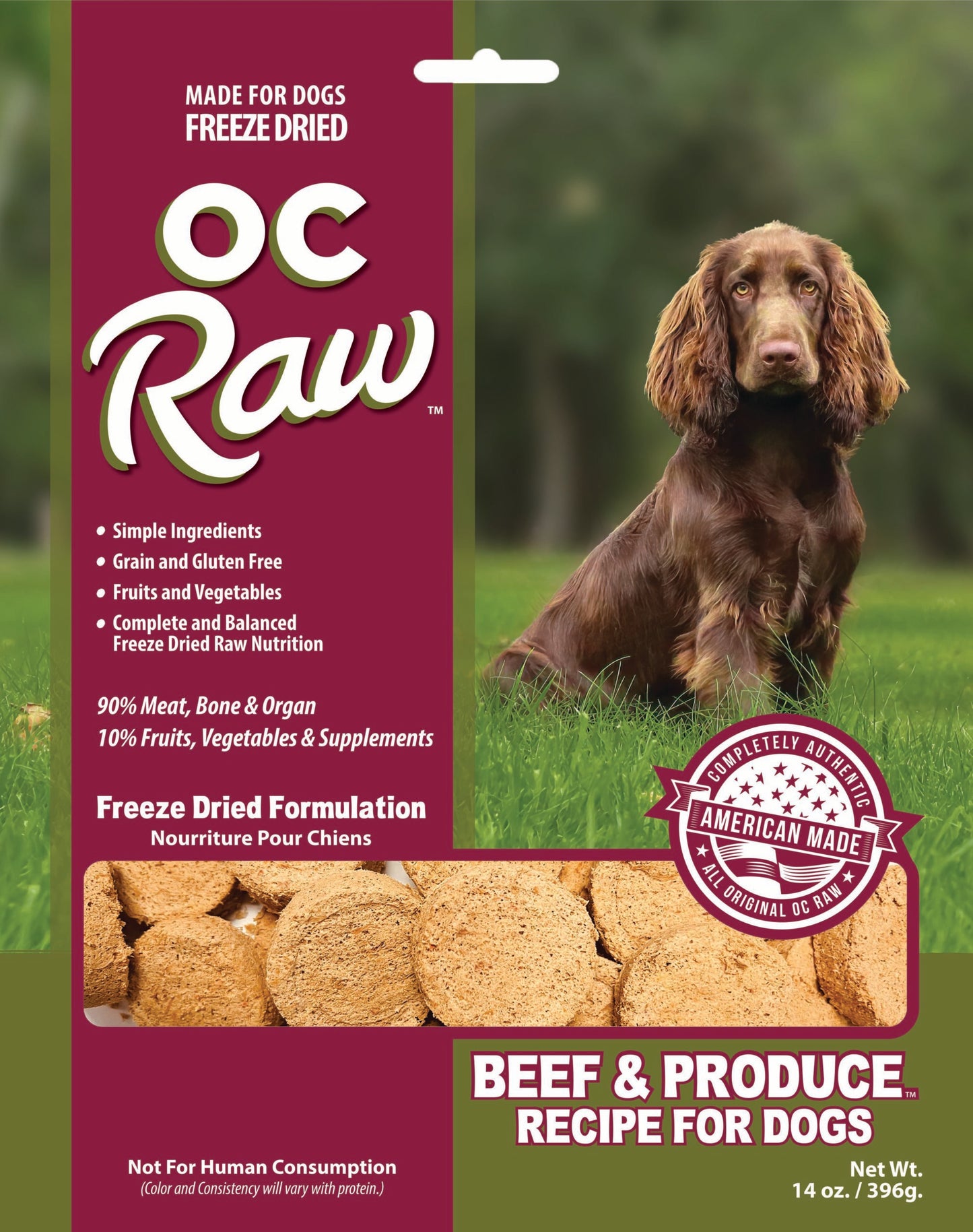 OC Raw Freeze Dried Dog Food