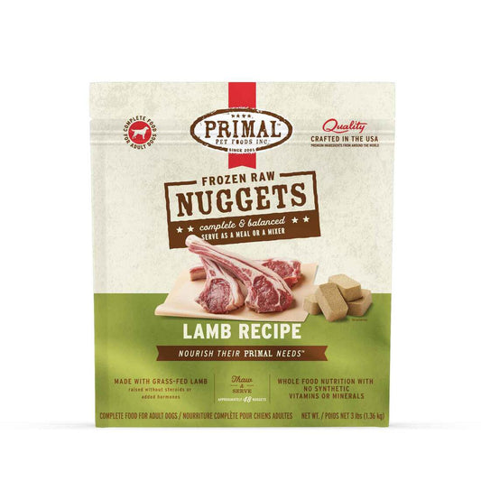Primal Canine FZN Lamb Formula 3lb Bag