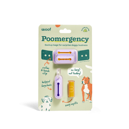 Woof Poomergency Poop Bags (Purple)