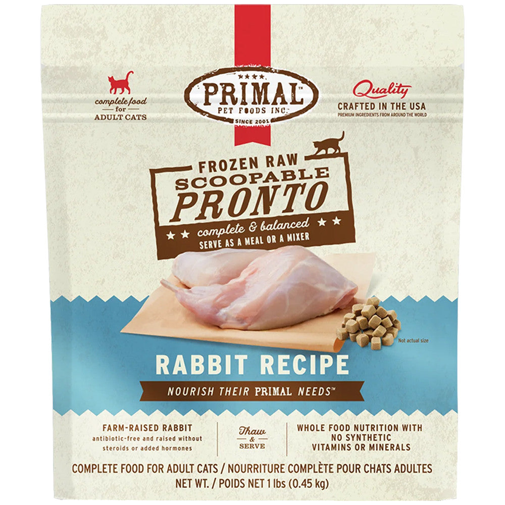 Primal FZN Feline Rabbit Pronto Formula 1lb