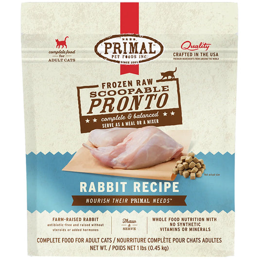 Primal FZN Feline Rabbit Pronto Formula 1lb