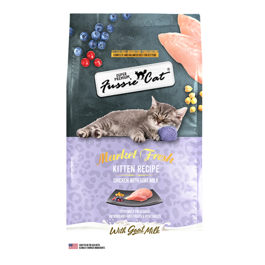 Fussie Cat Market Fresh Chicken with Goat Milk Recipe for Kittens