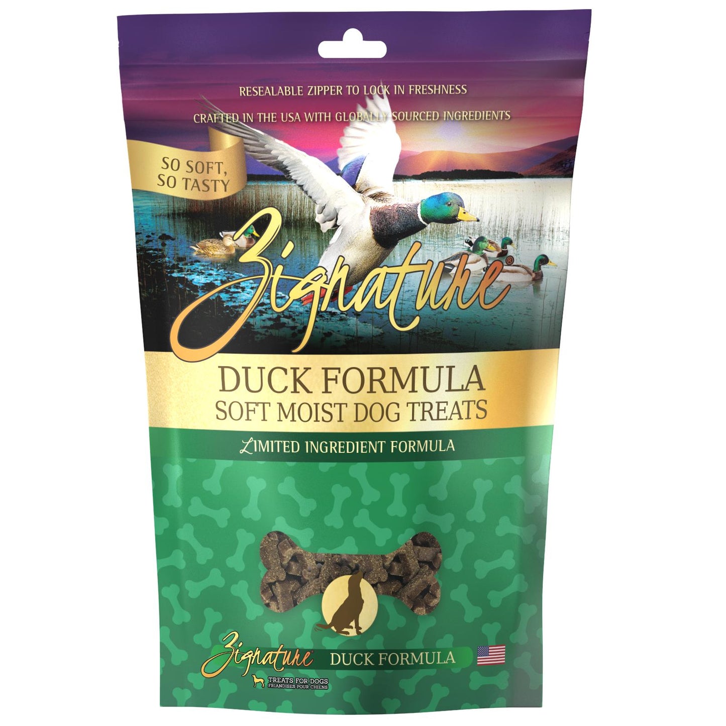 Zignature Soft Treats for Dogs 4oz - Duck